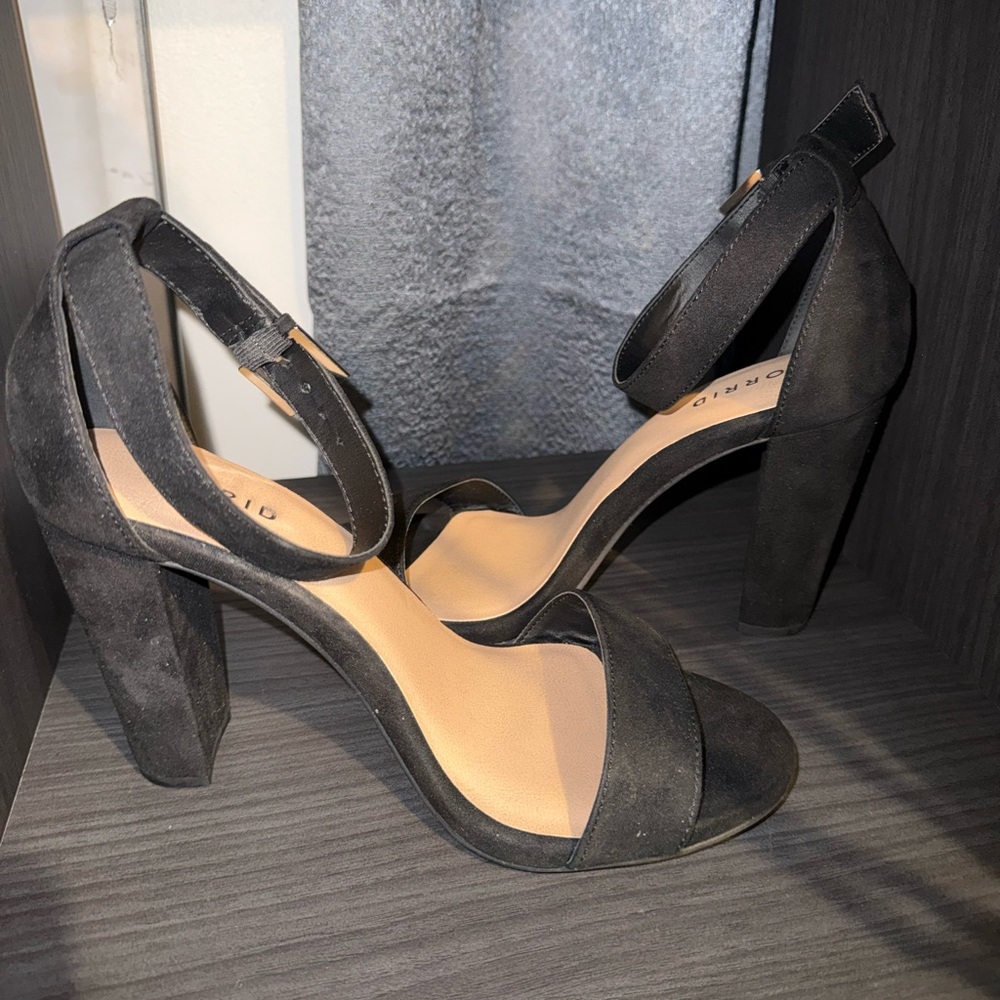 Torrid Black Suede Block Heels